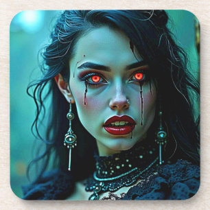 Vampire Queen: Dark Allure Art Coaster