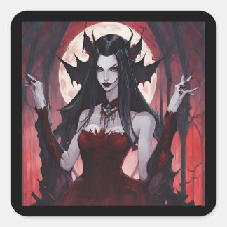 Vampire Queen Square Sticker