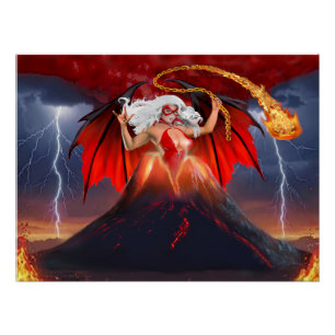 Vampire Rebel:  The Volcanic Escape Poster