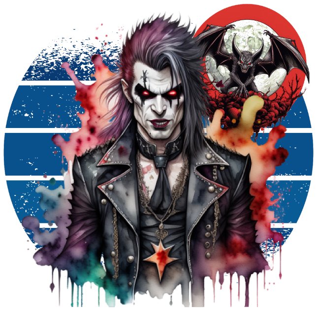 Vampire Rocker Hoodie (Embrace the Night, Embrace Eternity.)