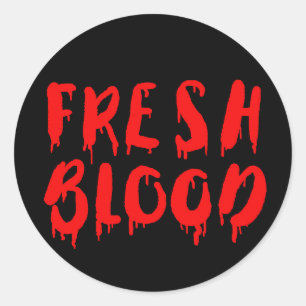 Vampire Sang frais Halloween boissons étiquette