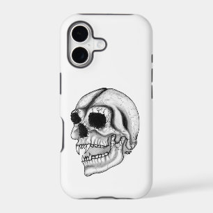Vampire skull black and white Design