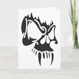 Vampire Skull Card