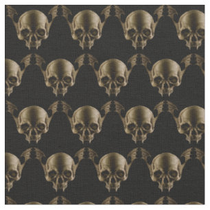 Vampire Skull Fabric