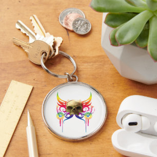 Vampire Skull Keychain