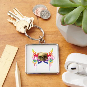 Vampire Skull Keychain
