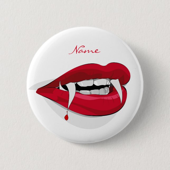Vampire Smile Thunder_Cove 2 Inch Round Button (Front)