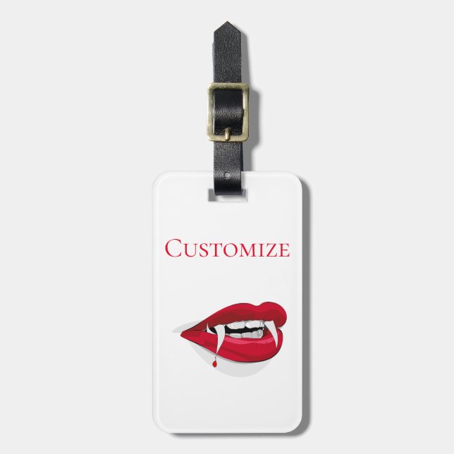 Vampire Smile Thunder_Cove Luggage Tag (Front Vertical)