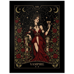 Vampire, Starlit Tarot Art Postcard