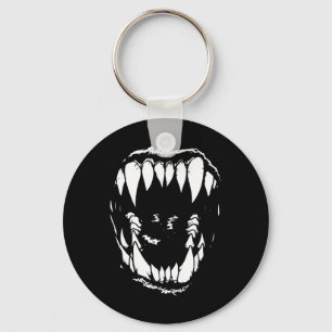 Vampire Teeth Fangs Gothic Horror Halloween Grunge Keychain