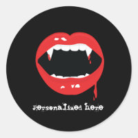 Vampire Teeth Halloween Dracula Fangs Sticker