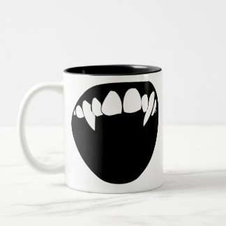 Vampire Teeth Two-Tone Coffee Mug