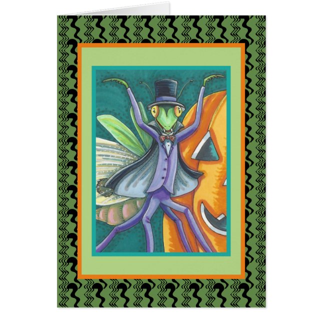 VAMPIRE TRANSYLVANIA MANTIS HALLOWEEN CARD Verse (Front)