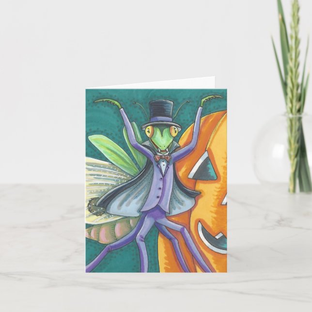 VAMPIRE TRANSYLVANIA PRAYING MANTIS NOTE CARD Blnk (Front)
