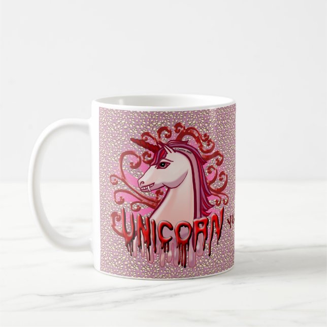 Vampire Unicorn Coffee Mug (Left)