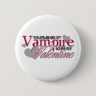 Vampire Valentine 2 Inch Round Button