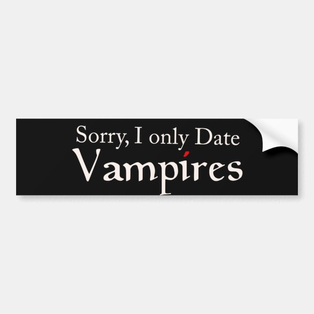 Vampire Vampires Fan Halloween Bumper Sticker (Front)