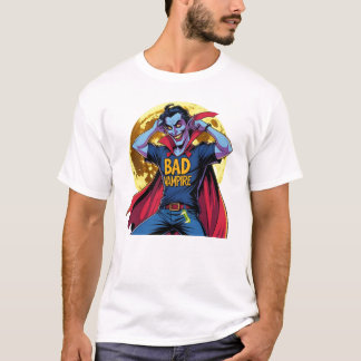 Vampire vilain, T-shirt drôle pour homme Vampire