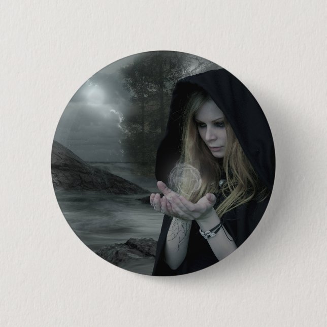 Vampire & Witchcraft 2 Inch Round Button (Front)