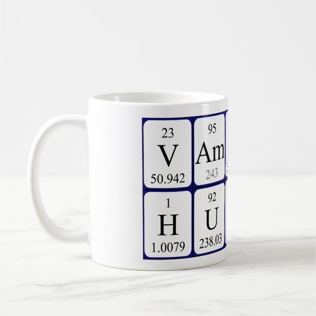 VampireHunter phrase de table périodique mug (Gauche)