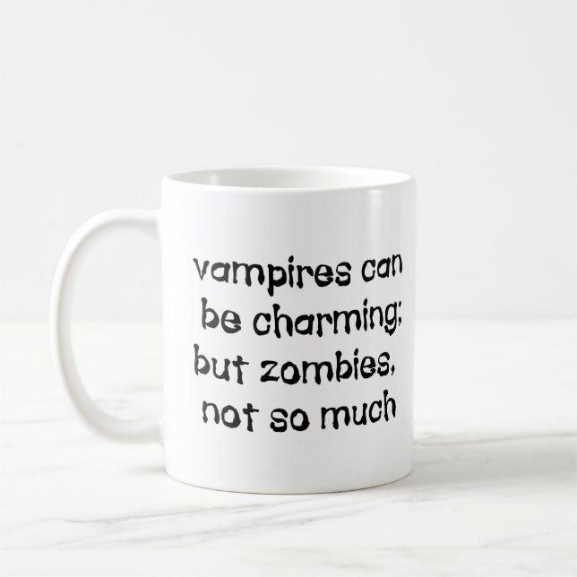 vampires can be charming coffee mug (Left)