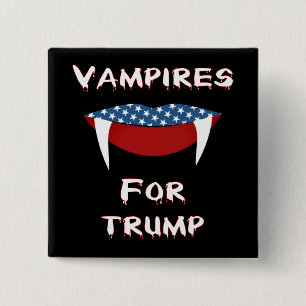Vampires For Trump Fun Halloween Button
