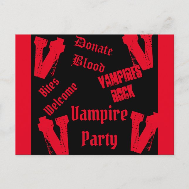 VAMPIRES POSTCARD (Front)