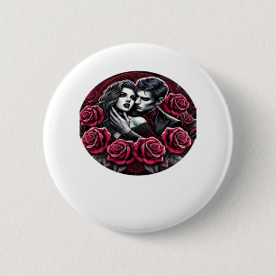 Vampiric Gothic Romance – Till Death Do Us In Clas 2 Inch Round Button