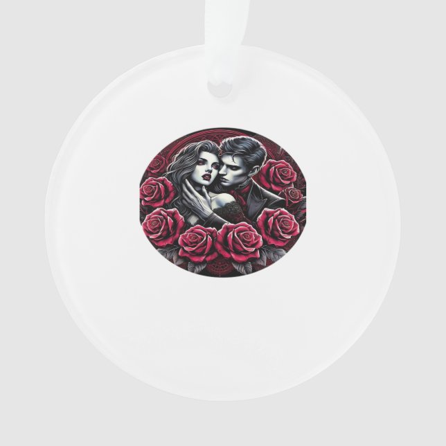 Vampiric Gothic Romance – Till Death Do Us In Clas Ornament (Front)