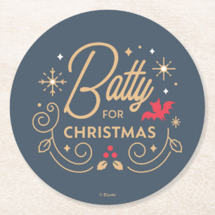 Vampirina Batty for Christmas Round Paper Coaster