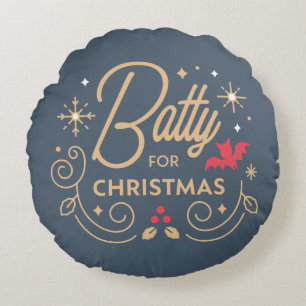 Vampirina   Batty for Christmas Round Pillow