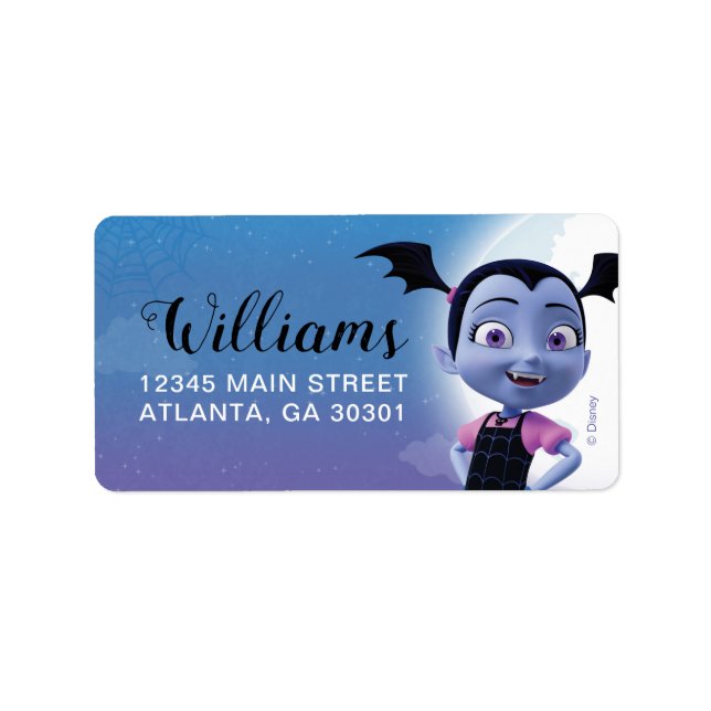 Vampirina Birthday Label (Front)