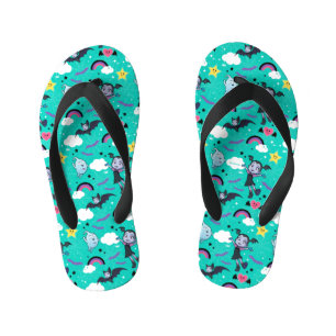 Vampirina & Demi   Friends are Magical Pattern Kid's Flip Flops