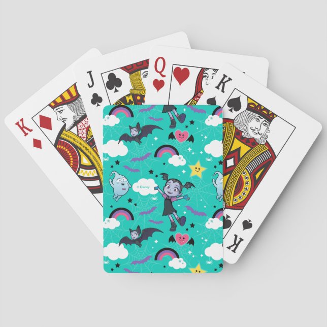Vampirina & Demi | Friends are Magical Pattern Playing Cards (Back)