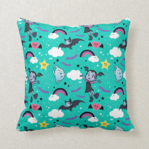 Vampirina & Demi   Friends are Magical Pattern Throw Pillow