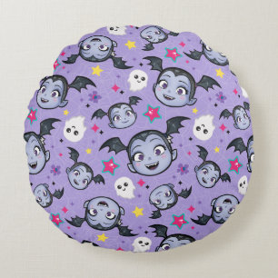 Vampirina   Super Sweet Purple Pattern Round Pillow
