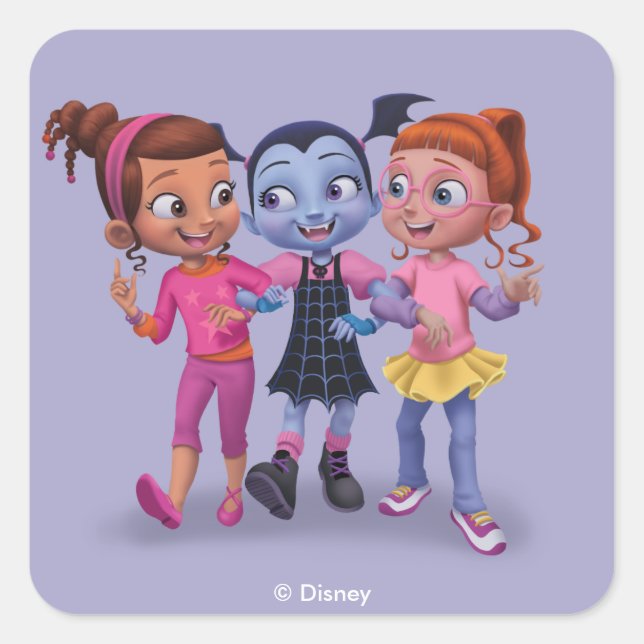 Vampirina & the Ghoul Girls Square Sticker (Front)