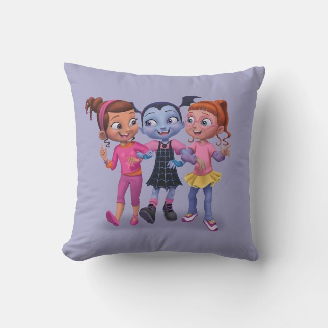 Vampirina & the Ghoul Girls Throw Pillow (Front)