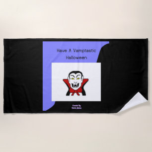 Vamptastic Halloween Beach Towel