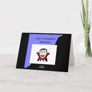 Vamptastic Halloween Horizontal Greeting Card