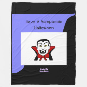 Vamptastic Halloween Large Fleece Blanket