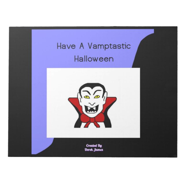 Vamptastic Halloween Notepad (27.9 cm x 21.6 cm) (Front)