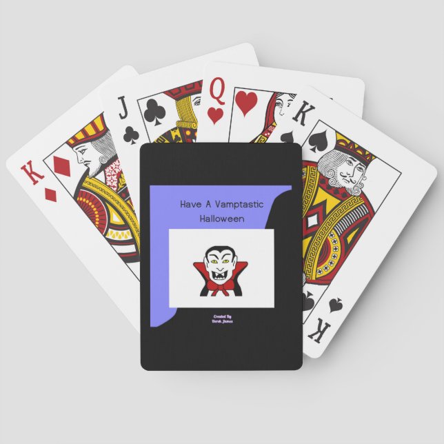 Vamptastic Halloween Playing Cards (Back)