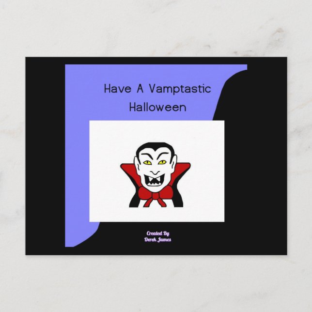 Vamptastic Halloween Postcard (Front)