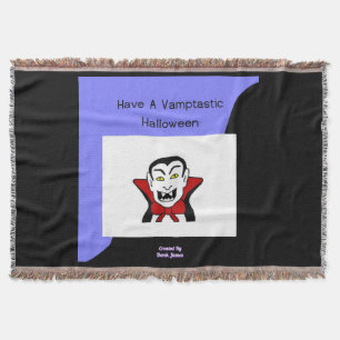 Vamptastic Halloween Throw Blanket