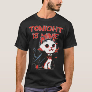 Vampurr Vampire Cat Funny Halloween Costume T-Shirt
