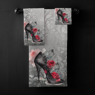 Vampy Spike Stiletto   Rouge Rose Haut-talon Grung