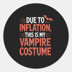 Vamre Costume  Classic Round Sticker