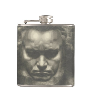 Van Beethoven portrait Hip Flask