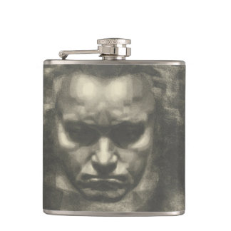 Van Beethoven portrait Hip Flask